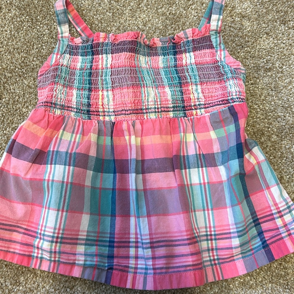 Janie and Jack Smocked Tank